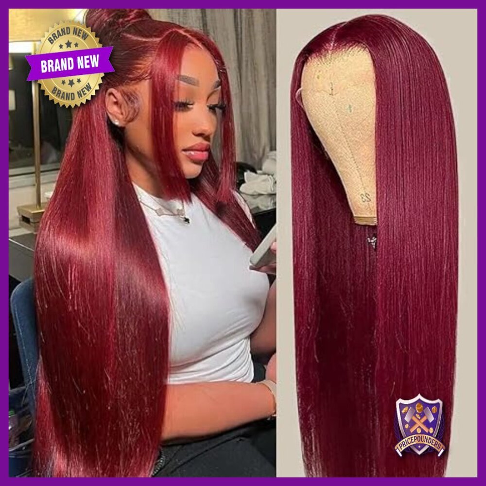 28 Inch Brazilian Virgin Human Hair Lace Front Wig 220% Density Pre Plucked